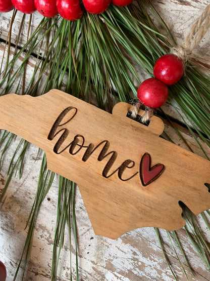 North Carolina Christmas Tree Ornament | NC Home | Gift for Co-Workers in NC | New House in NC | Raleigh Asheville Charlotte Greensboro