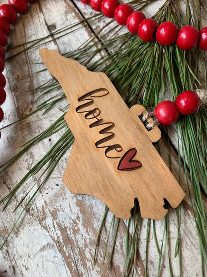 North Carolina Christmas Tree Ornament | NC Home | Gift for Co-Workers in NC | New House in NC | Raleigh Asheville Charlotte Greensboro