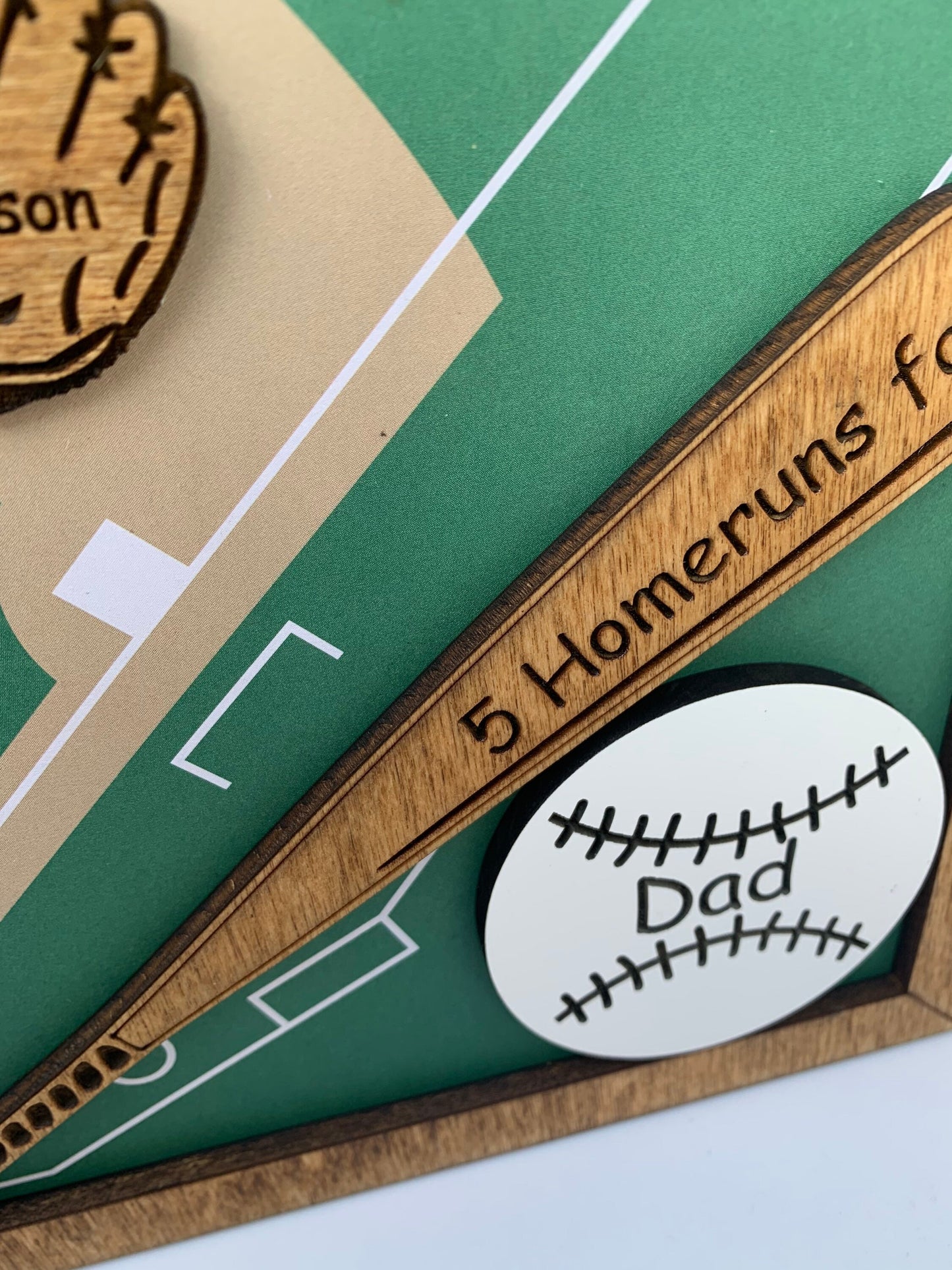 Personalized Dad or Grandpa Baseball Sign | Fathers Day Gift | Baseball Gift for Grandfather Papa Pops Papaw | Grandparents Anniversary Sign