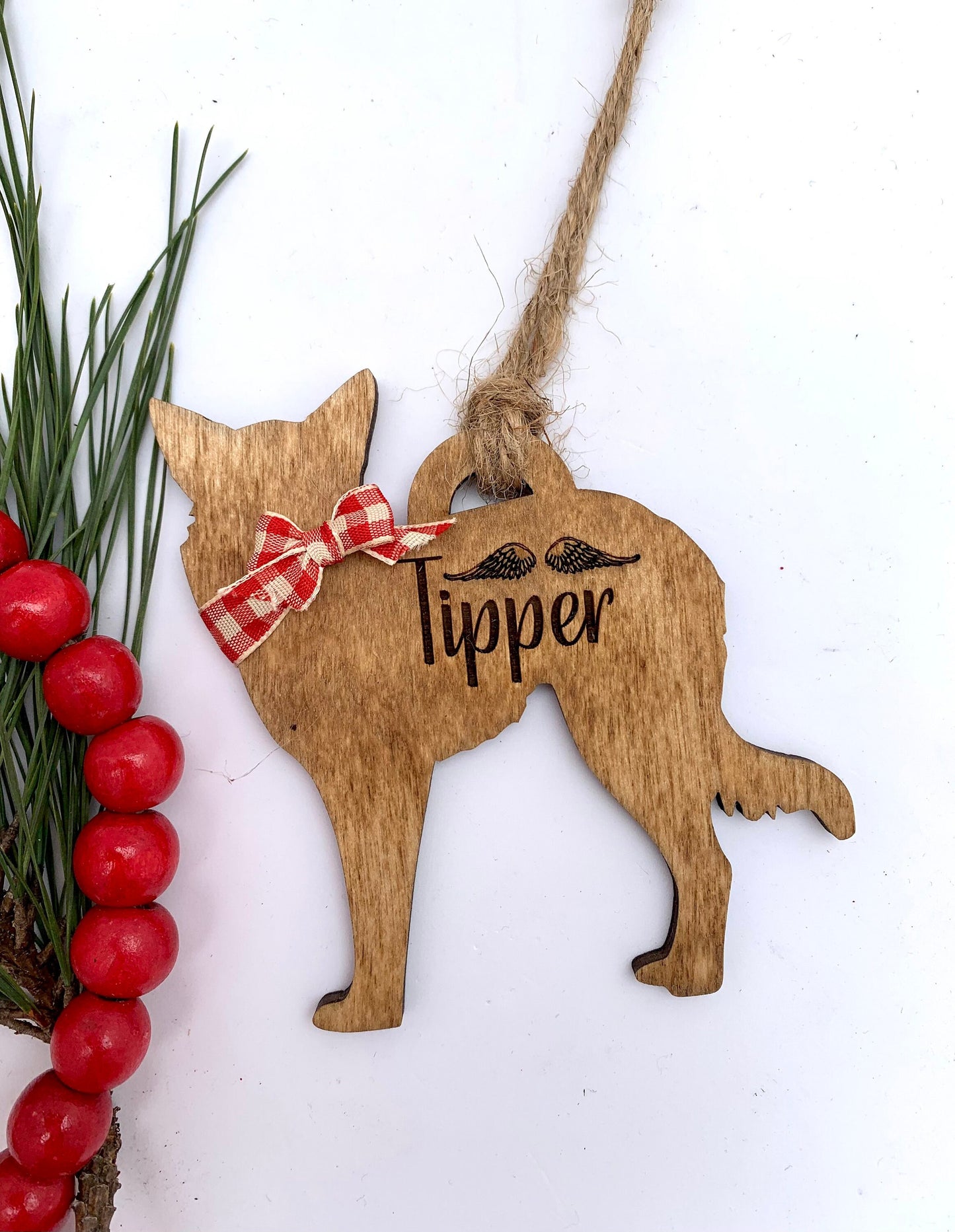 Personalized Border Collie | Boston Terrier | Boykin Spaniel | Boxer Dog Breed Christmas Tree Ornament | Dog Mom | Dog Lover gift