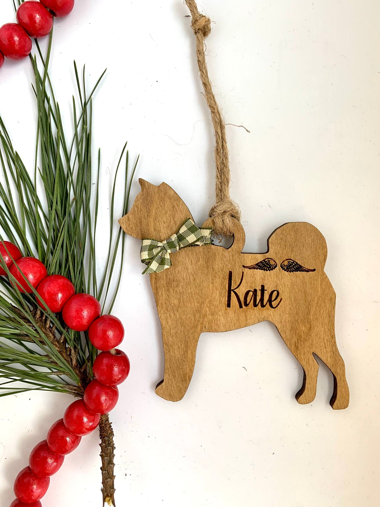 Personalized Great Dane | Great Pyrenees | Greyhound | Husky Christmas Tree Ornament  | Dog Mom | Dog Lover gift