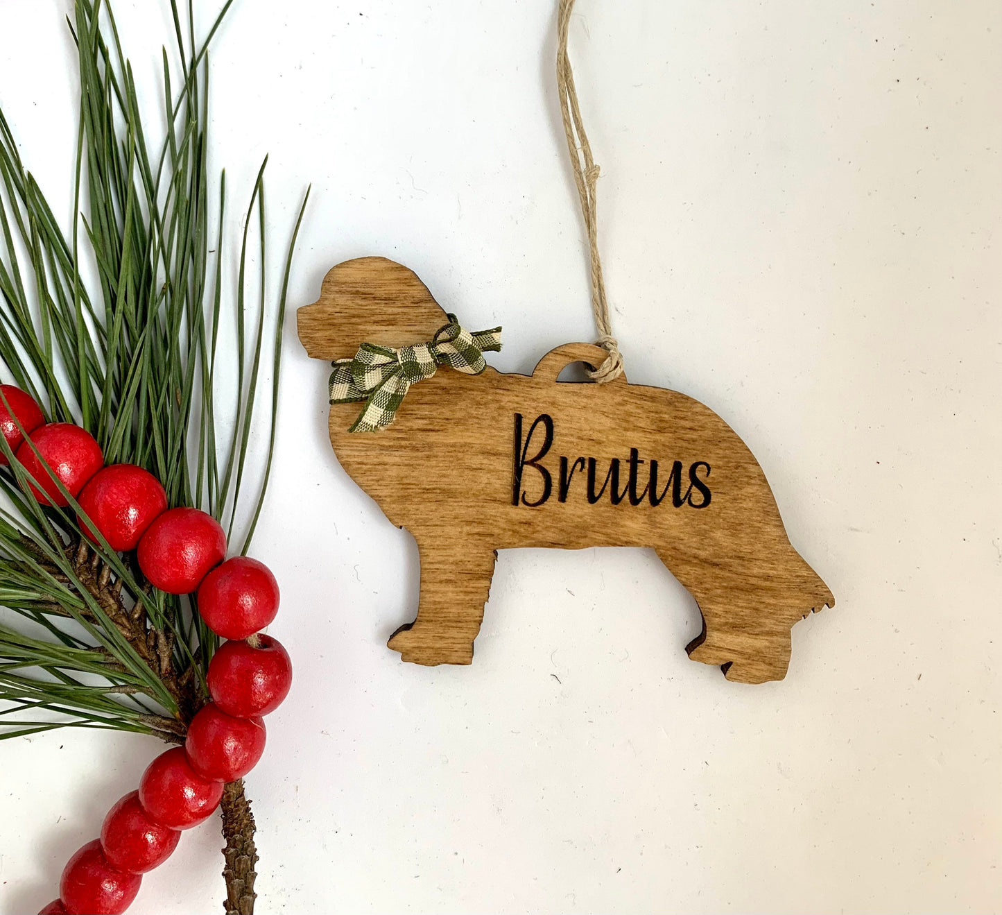 Personalized Great Dane | Great Pyrenees | Greyhound | Husky Christmas Tree Ornament  | Dog Mom | Dog Lover gift