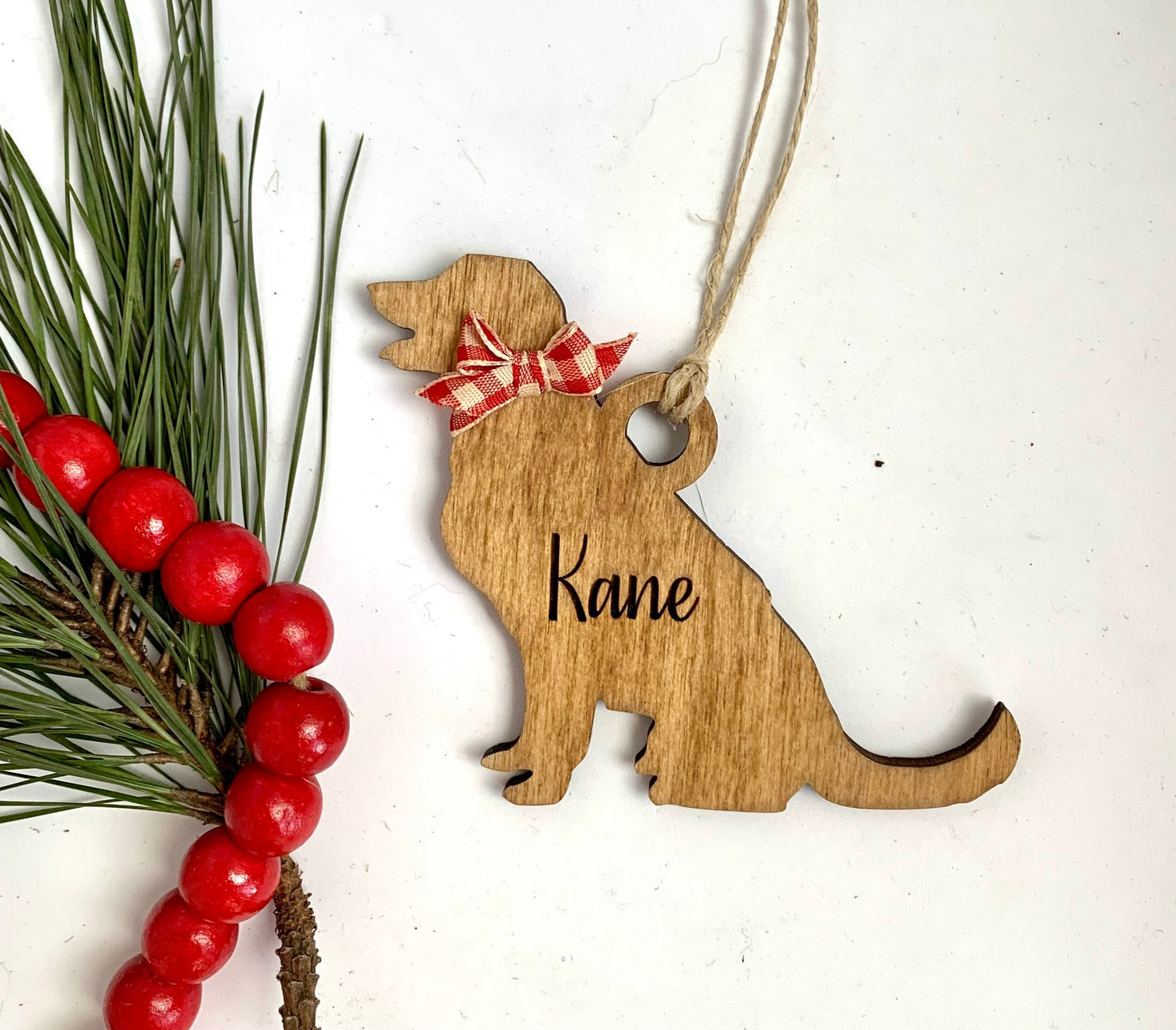Personalized Jack Russell | Lab Labrador Retriever | Labradoodle | Pitbull Christmas Tree Ornament  | Dog Mom | Dog Lover gift