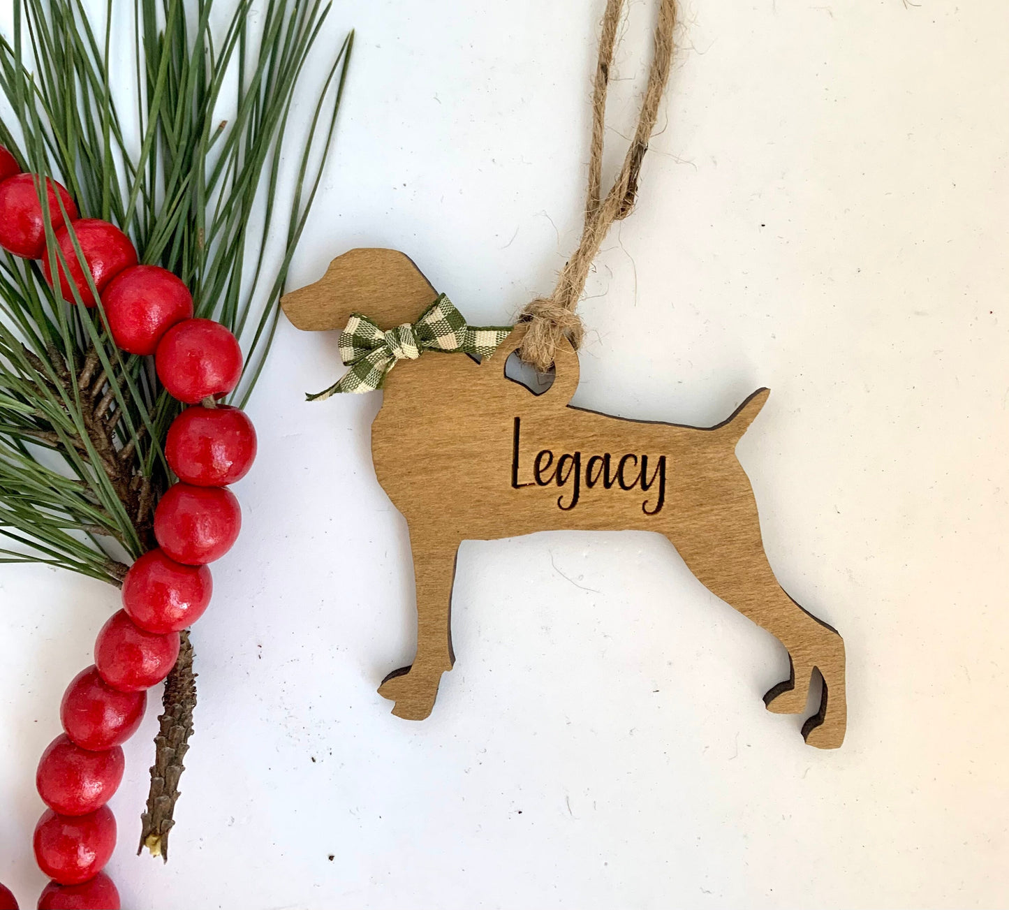 Personalized Shih Tzu | Terrier | Weimaraner | Westie Dog Breed Christmas Tree Ornament | Dog Mom | Dog Lover gift
