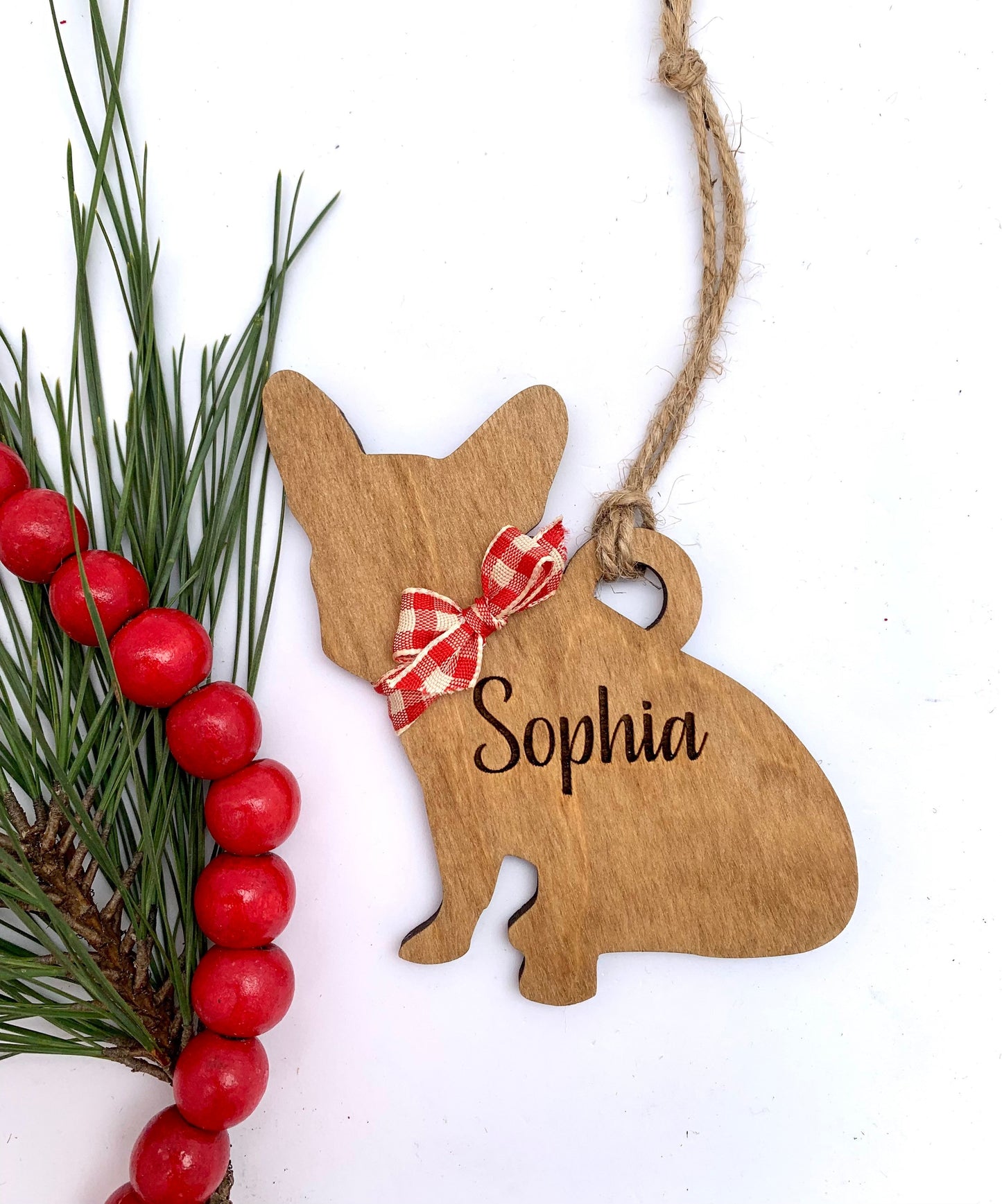 Personalized Border Collie | Boston Terrier | Boykin Spaniel | Boxer Dog Breed Christmas Tree Ornament | Dog Mom | Dog Lover gift