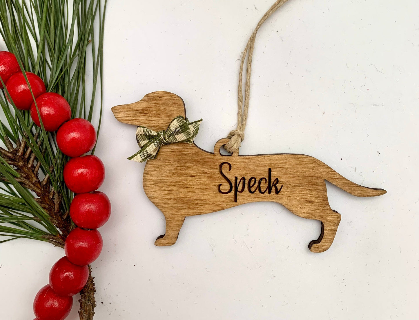 Personalized Corgi | Dachsund | Doberman | English Bulldog Dog Breed Christmas Tree Ornament  | Dog Mom | Custom Dog Lover gift