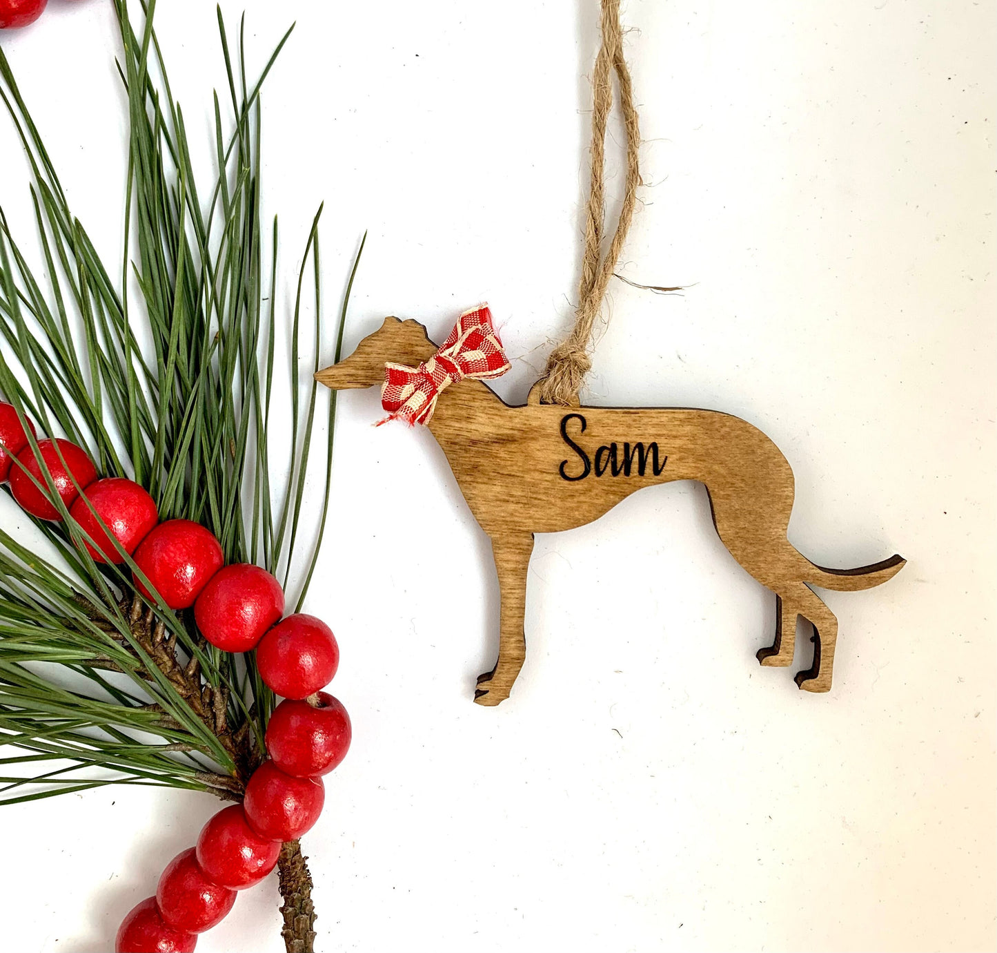 Personalized Great Dane | Great Pyrenees | Greyhound | Husky Christmas Tree Ornament  | Dog Mom | Dog Lover gift