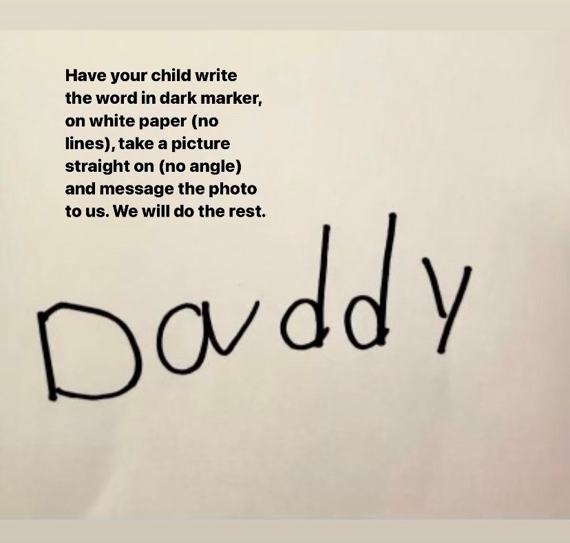 Personalized Dad Grandpa Trucker Hat | Child Handwriting Engraved Leather Patch Gift
