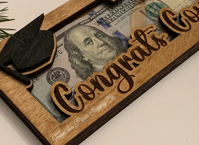 Personalized Graduation Money Holder Gift | Graduation Cash Holder | Class of 2026 High School Senior Gift | Custom College Graduate Gift