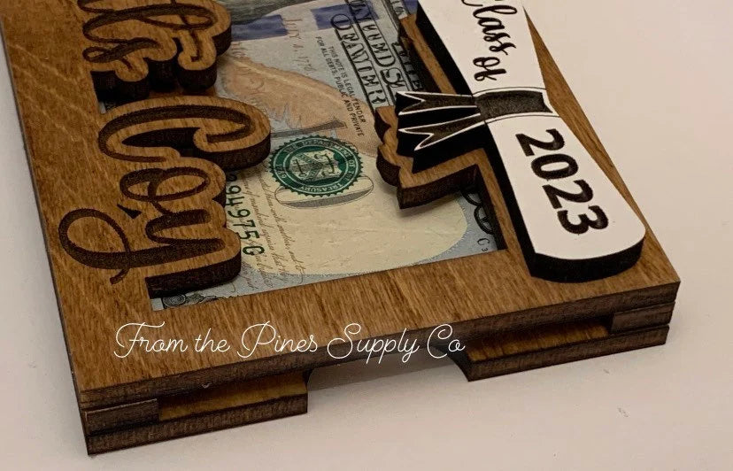 Personalized Graduation Money Holder Gift | Graduation Cash Holder | Class of 2026 High School Senior Gift | Custom College Graduate Gift