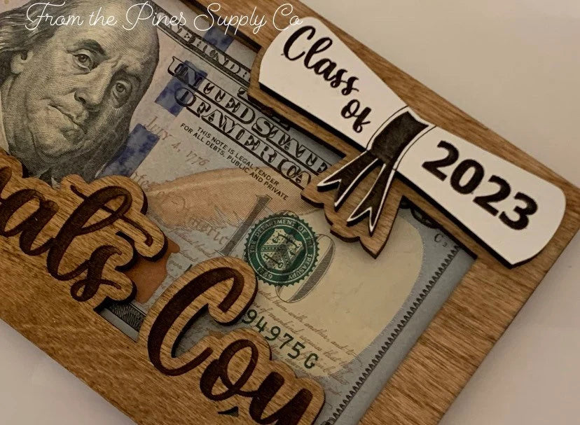 Personalized Graduation Money Holder Gift | Graduation Cash Holder | Class of 2026 High School Senior Gift | Custom College Graduate Gift