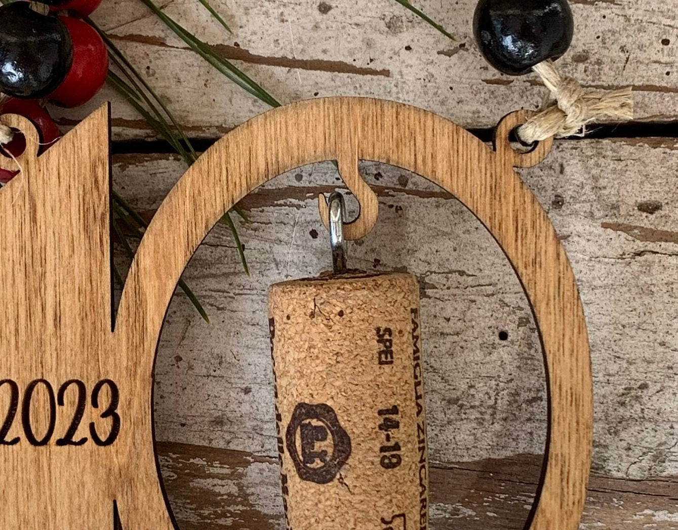 2026 10th Anniversary Wine Cork Keepsake Christmas Tree Ornament- Cork not included | Ten Year Anniversary | 10th Anniversary Gift | 10 yr
