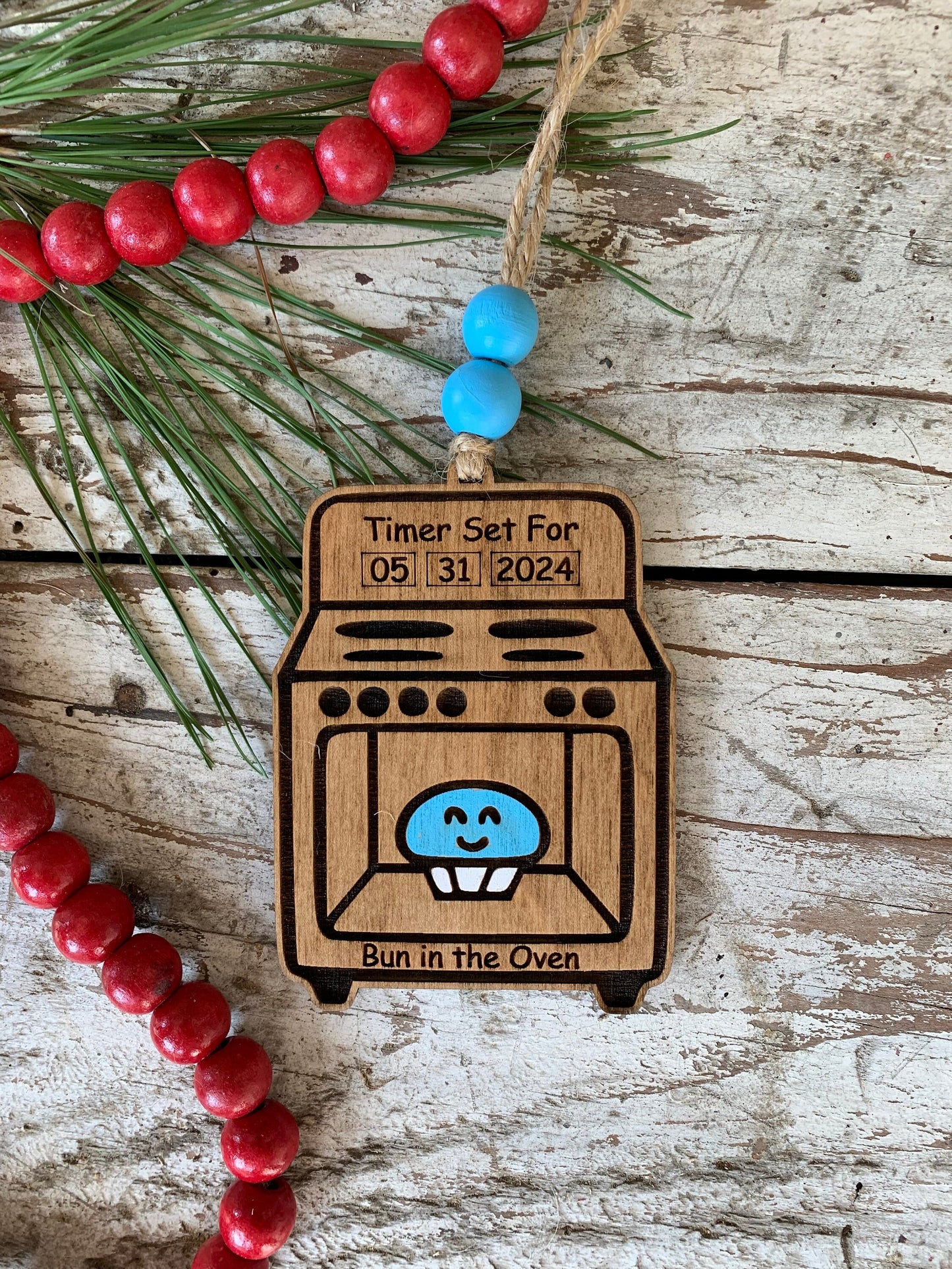Bun In the Oven 2026 Christmas Tree Ornament | Pregnancy Ornament | Gift for Expecting Parents | Baby Shower Gift | Parents to be gift