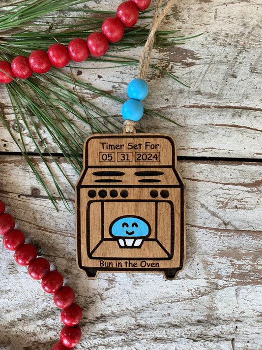 Bun In the Oven 2026 Christmas Tree Ornament | Pregnancy Ornament | Gift for Expecting Parents | Baby Shower Gift | Parents to be gift