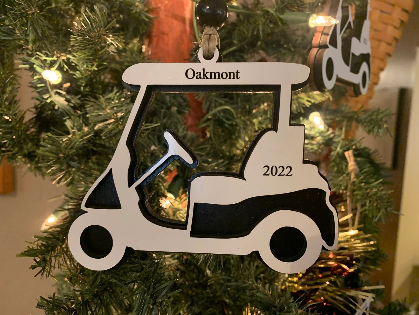 Golf Cart Christmas Tree Ornament | Personalized Gift for Golf Lover | Golf Trip Souvenir | Golf Course Employees Gift | High School Golf