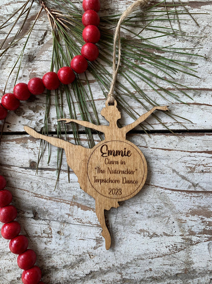 Personalized Ballerina Christmas Tree Ornament | The Nutcracker Ornament | | Dance Teacher Gift | Gift For Ballet Dancer | Ballet Dance