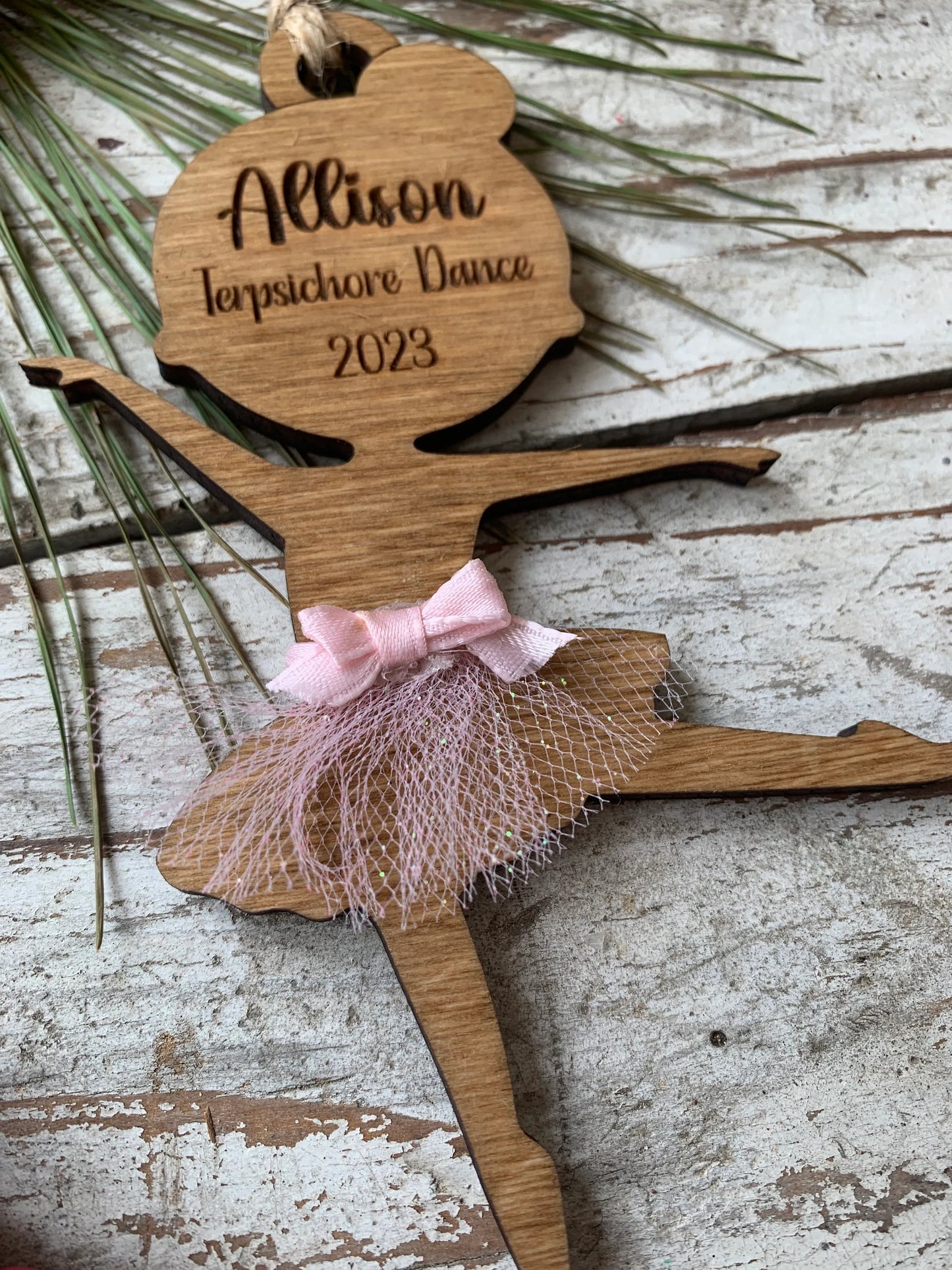 Personalized Ballet Dance Christmas Tree Ornament | Ballet Dance Recital Ornament | Dance Teacher Gift | Ballerina | Dance Ornament