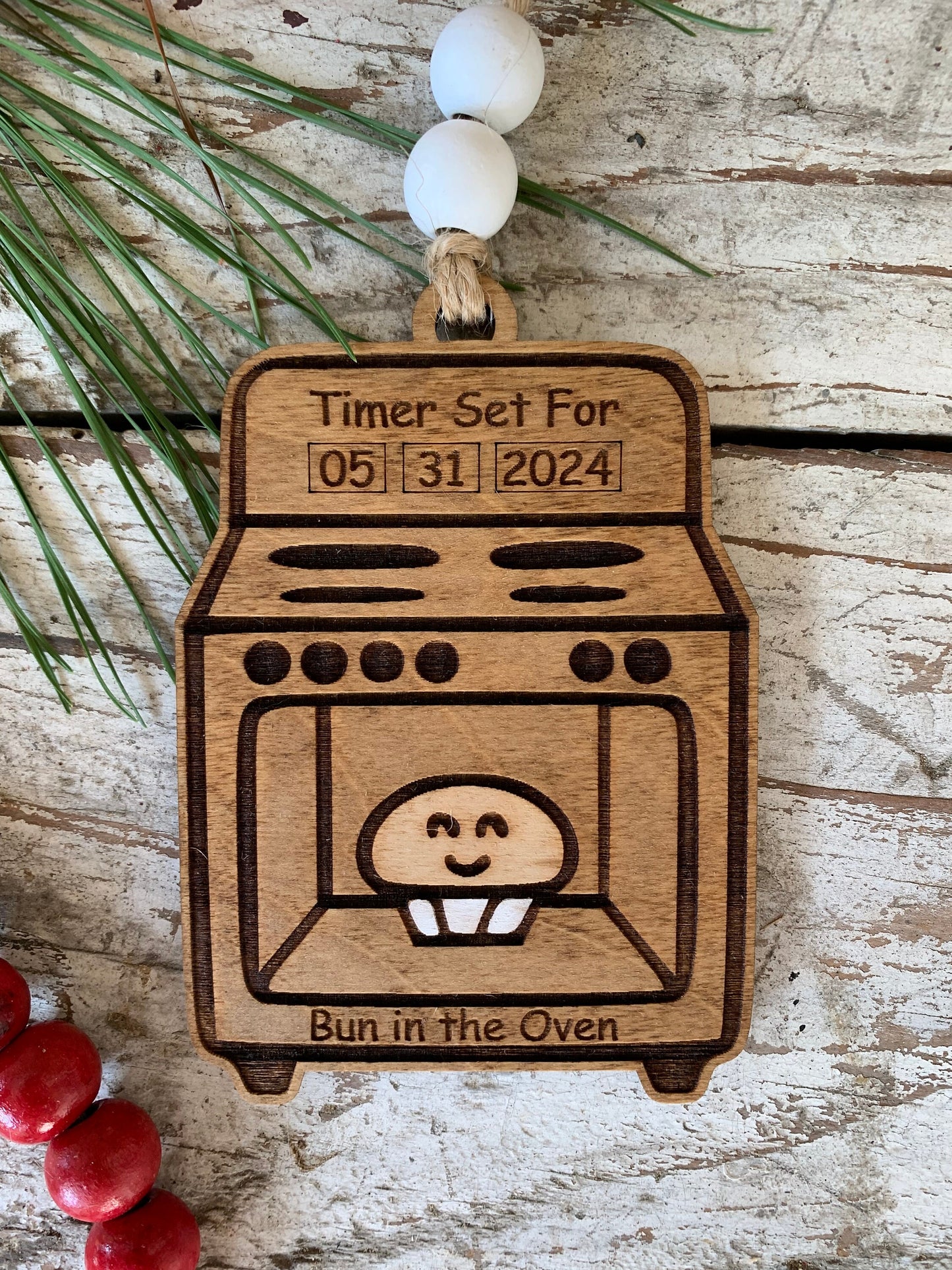 Bun In the Oven 2026 Christmas Tree Ornament | Pregnancy Ornament | Gift for Expecting Parents | Baby Shower Gift | Parents to be gift