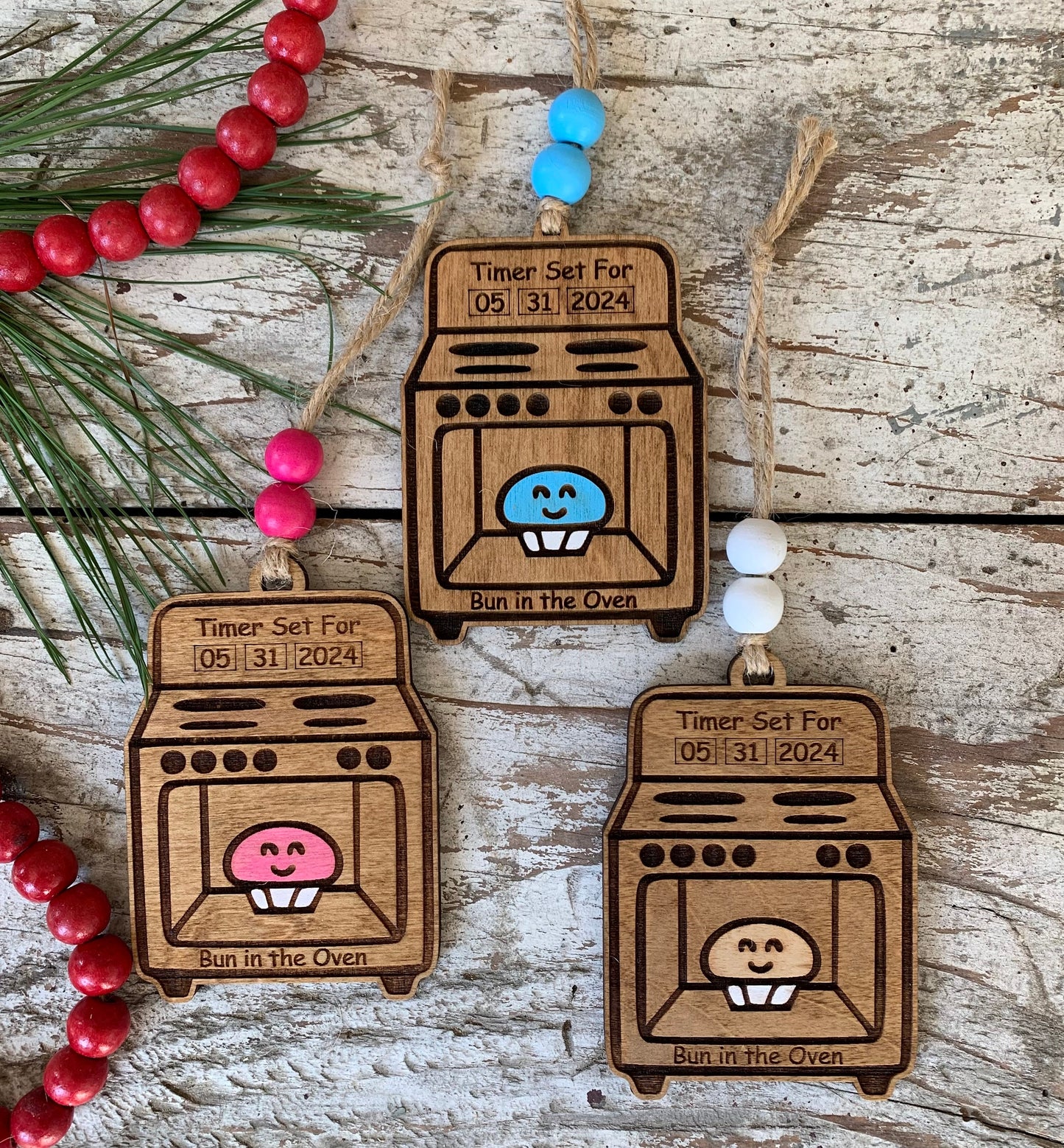 Bun In the Oven 2026 Christmas Tree Ornament | Pregnancy Ornament | Gift for Expecting Parents | Baby Shower Gift | Parents to be gift