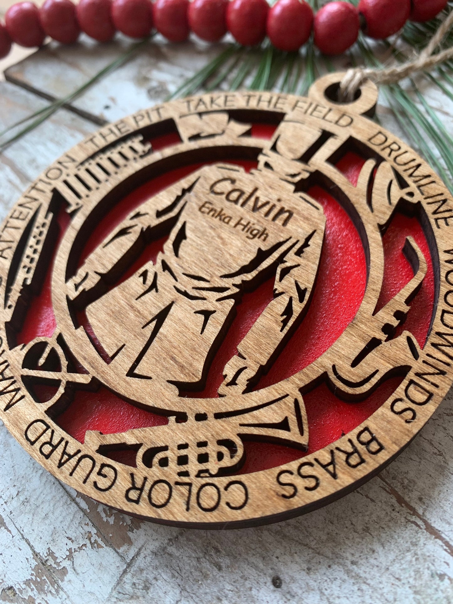 Personalized Marching Band Christmas Tree Ornament | Marching Band Uniform Keepsake | Custom Band Gift | Gift for Band Director |Music Lover