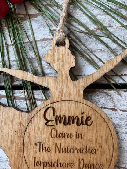 Personalized Ballerina Christmas Tree Ornament | The Nutcracker Ornament | | Dance Teacher Gift | Gift For Ballet Dancer | Ballet Dance