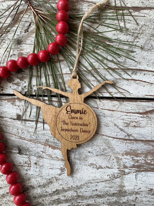 Personalized Ballerina Christmas Tree Ornament | The Nutcracker Ornament | | Dance Teacher Gift | Gift For Ballet Dancer | Ballet Dance