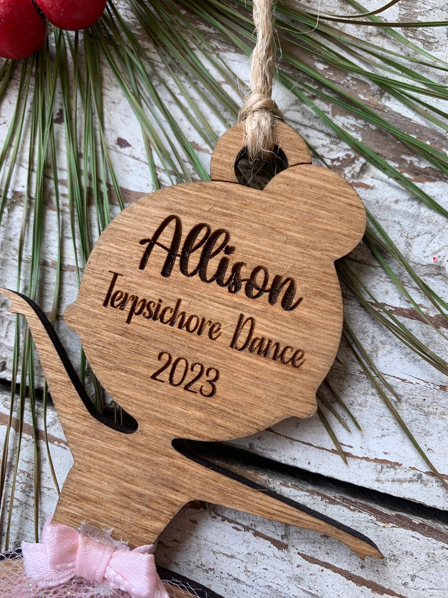 Personalized Ballet Dance Christmas Tree Ornament | Ballet Dance Recital Ornament | Dance Teacher Gift | Ballerina | Dance Ornament