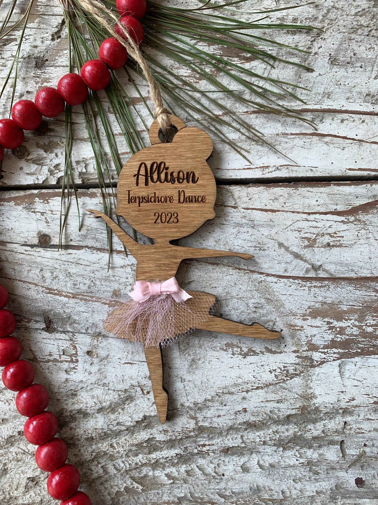 Personalized Ballet Dance Christmas Tree Ornament | Ballet Dance Recital Ornament | Dance Teacher Gift | Ballerina | Dance Ornament