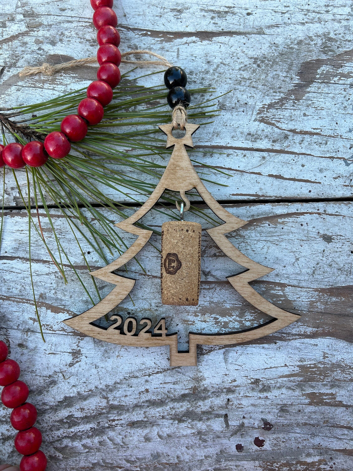 2026 Christmas Tree Wine Cork Keepsake Christmas Tree Ornament - Cork not included | Gift for Wine Lover | Wine Trip | Wine Ornament