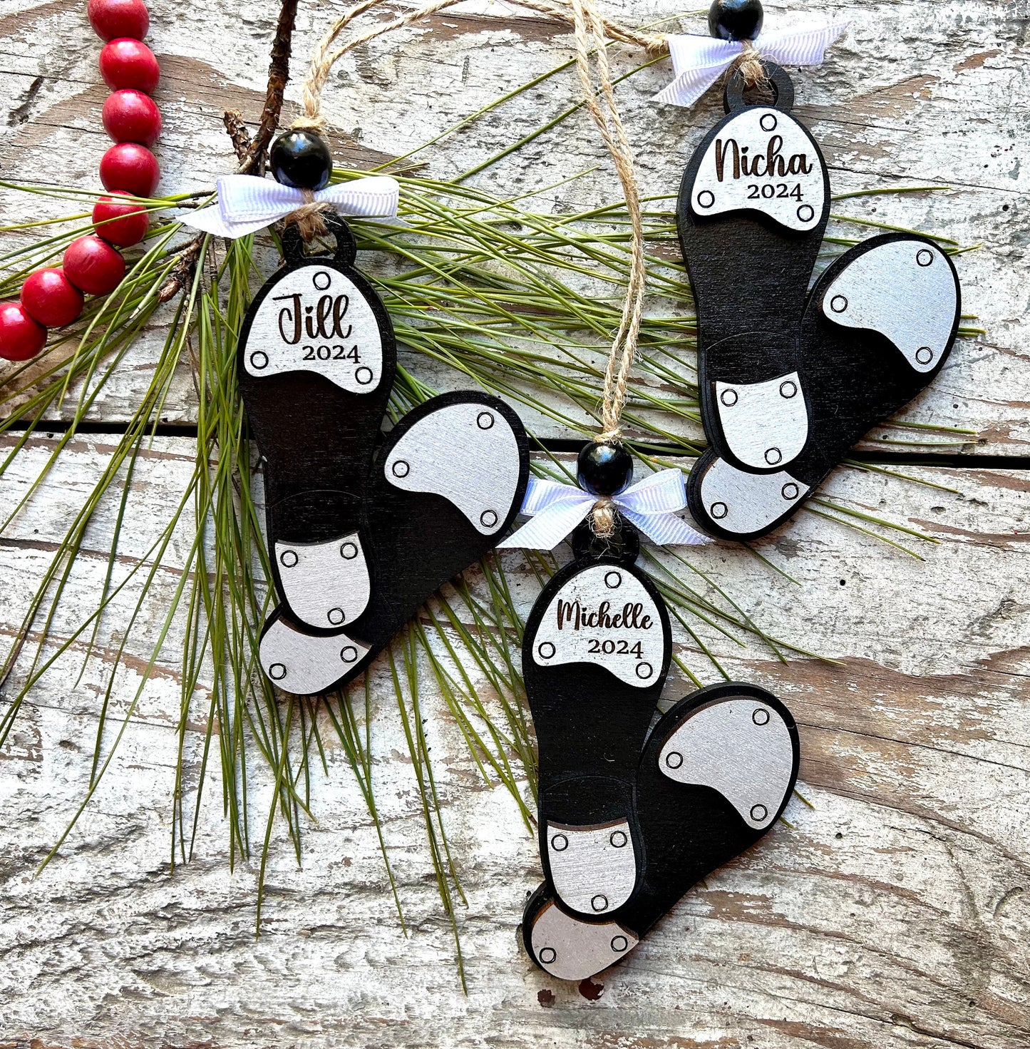 Personalized Tap Dance Christmas Tree Ornament | Tap Shoes Ornament | Jazz Dancer | Dance Teacher Gift | Gift For Dancer | Dance Ornament