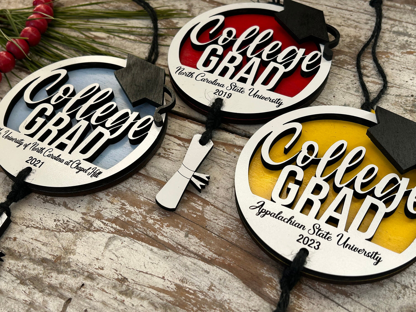 College Grad 2024 Christmas Tree Ornament | Gift for College Graguate | Graduation Ornament | Class of 2024