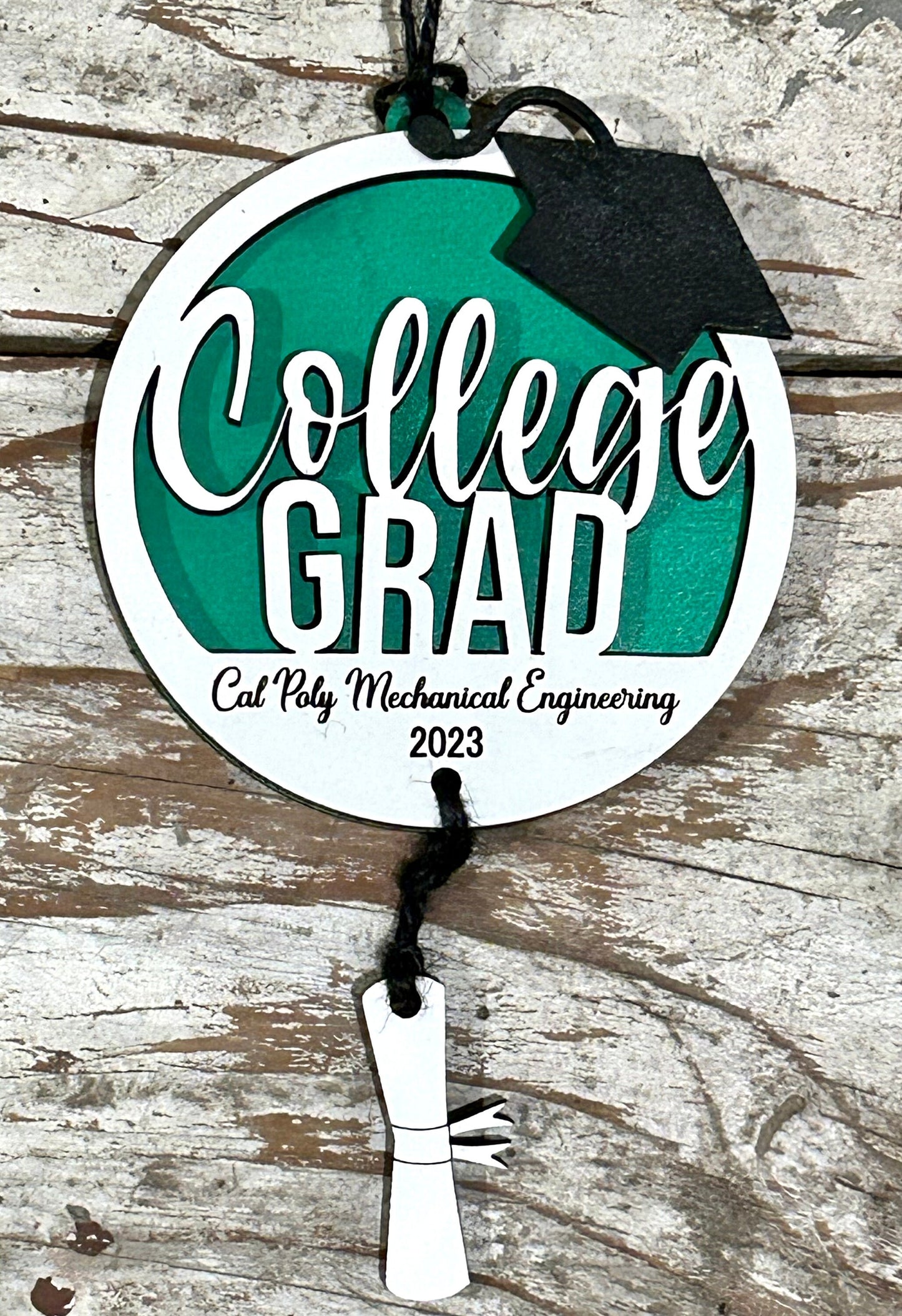 College Grad 2024 Christmas Tree Ornament | Gift for College Graguate | Graduation Ornament | Class of 2024