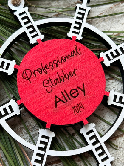 Phlebotomist Christmas Tree Ornament | Gift for Professional Needle Sticker | Phlebotomy Graduation Gift | Vein Stabber Ornament | MLT