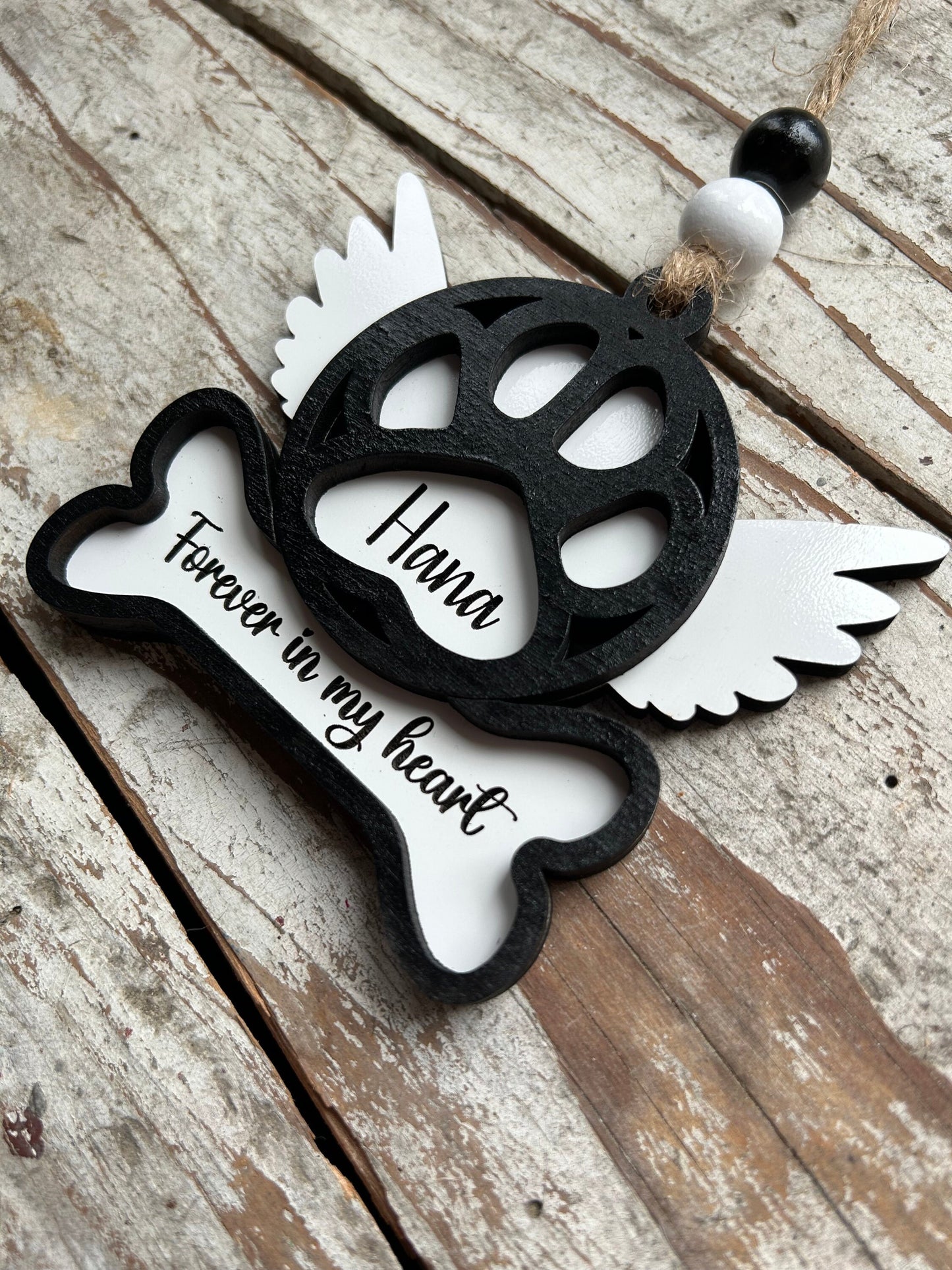 Personalized Dog Memorial Christmas Tree Ornament | Pet Loss Ornament | Dog Sympathy Ornament | Custom Dog Memorial | Dog Remembrance Gift
