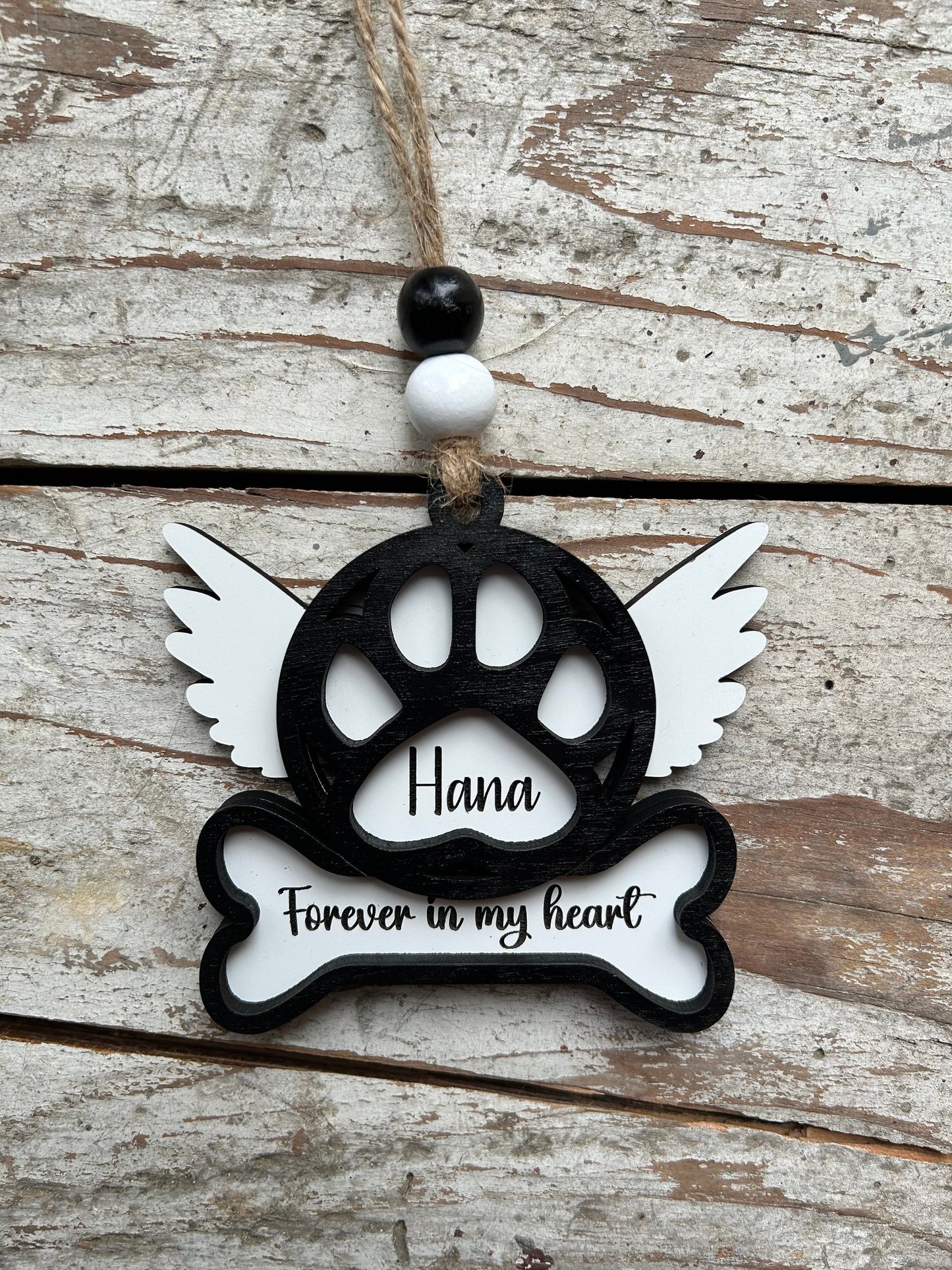 Personalized Dog Memorial Christmas Tree Ornament | Pet Loss Ornament | Dog Sympathy Ornament | Custom Dog Memorial | Dog Remembrance Gift