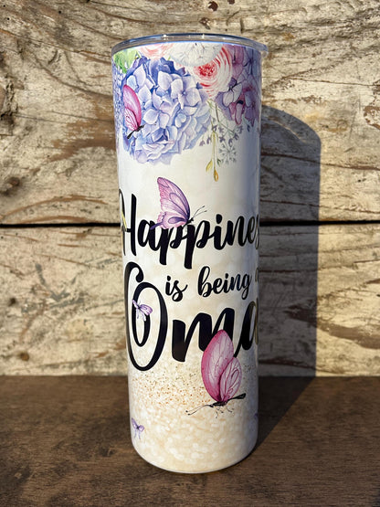Oma Tumbler and Journal Set | Gift for Grandma from Grandkids | Mothers Day Gift for Grandmother | Water Bottle and Notebook Present for Oma