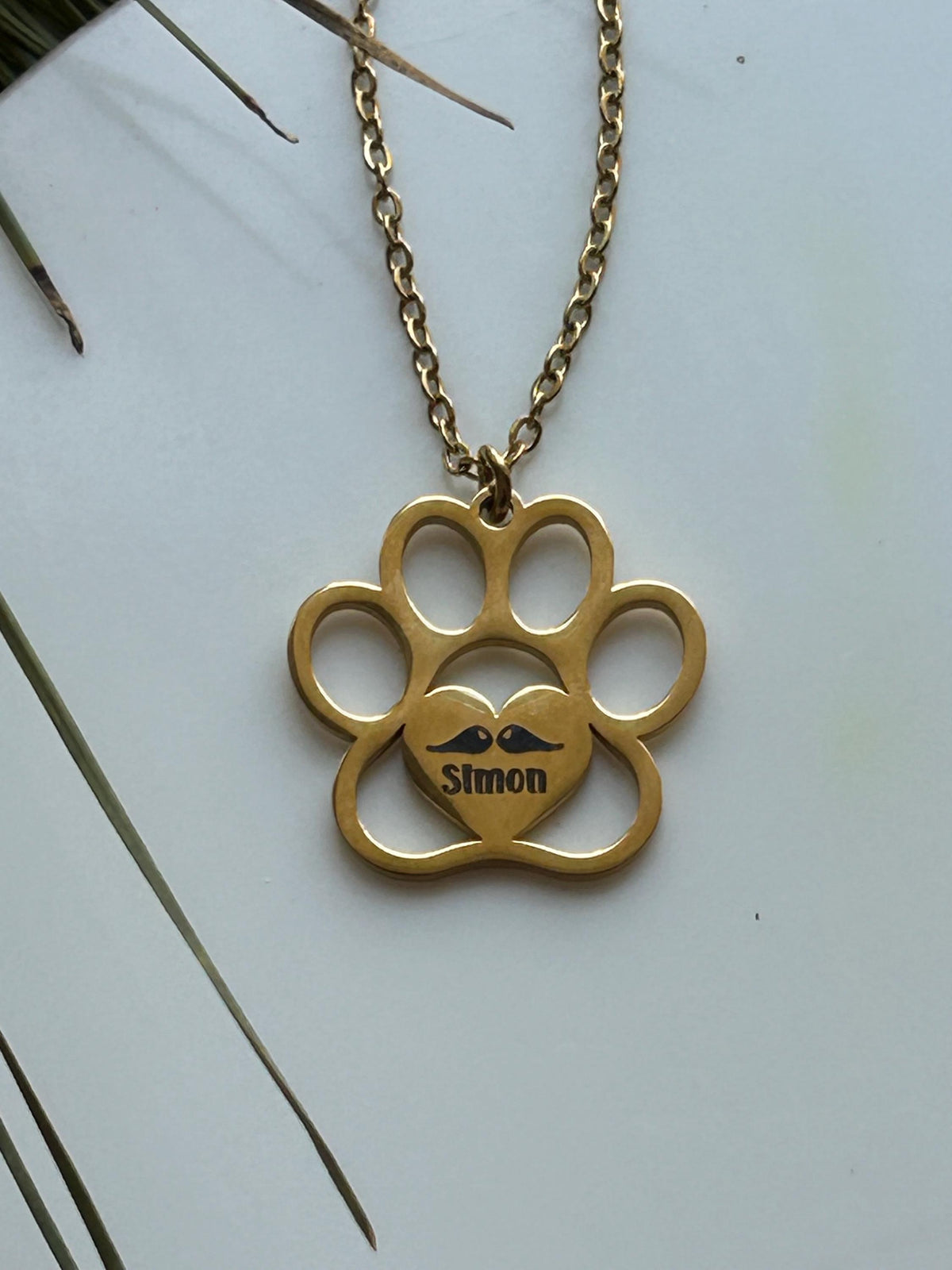 Personalized Paw Print Memorial Necklace for Her | Custom Engraved Pet Loss Memorial Jewelry | Dog Lover | Sympathy Gift | Gift for Dog Mom
