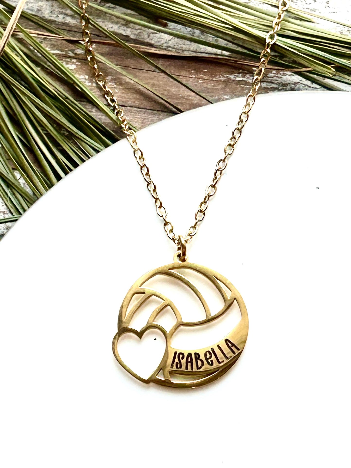 Personalized Volleyball Name Necklace | Custom Sports Necklace | Volleyball Mom Necklace | Volleyball Gift | Gift for Volleyball Player