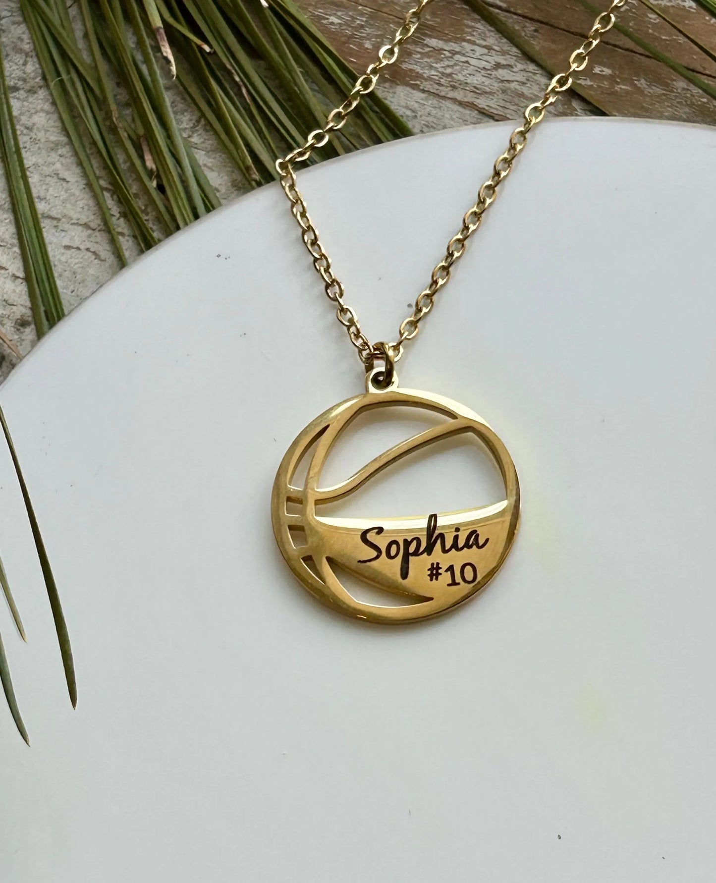 Personalized Basketball Name Necklace | Custom Sports Necklace | Basketball Mom Necklace | Basketball Gift | Gift for Basketball Player