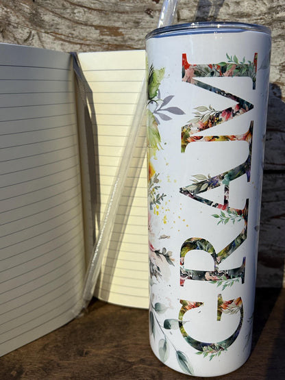 Gram Tumbler and Journal Set | Gift for Grandma | Mothers Day Gift for Grandmother | Water Bottle and Notebook Present for Grammy