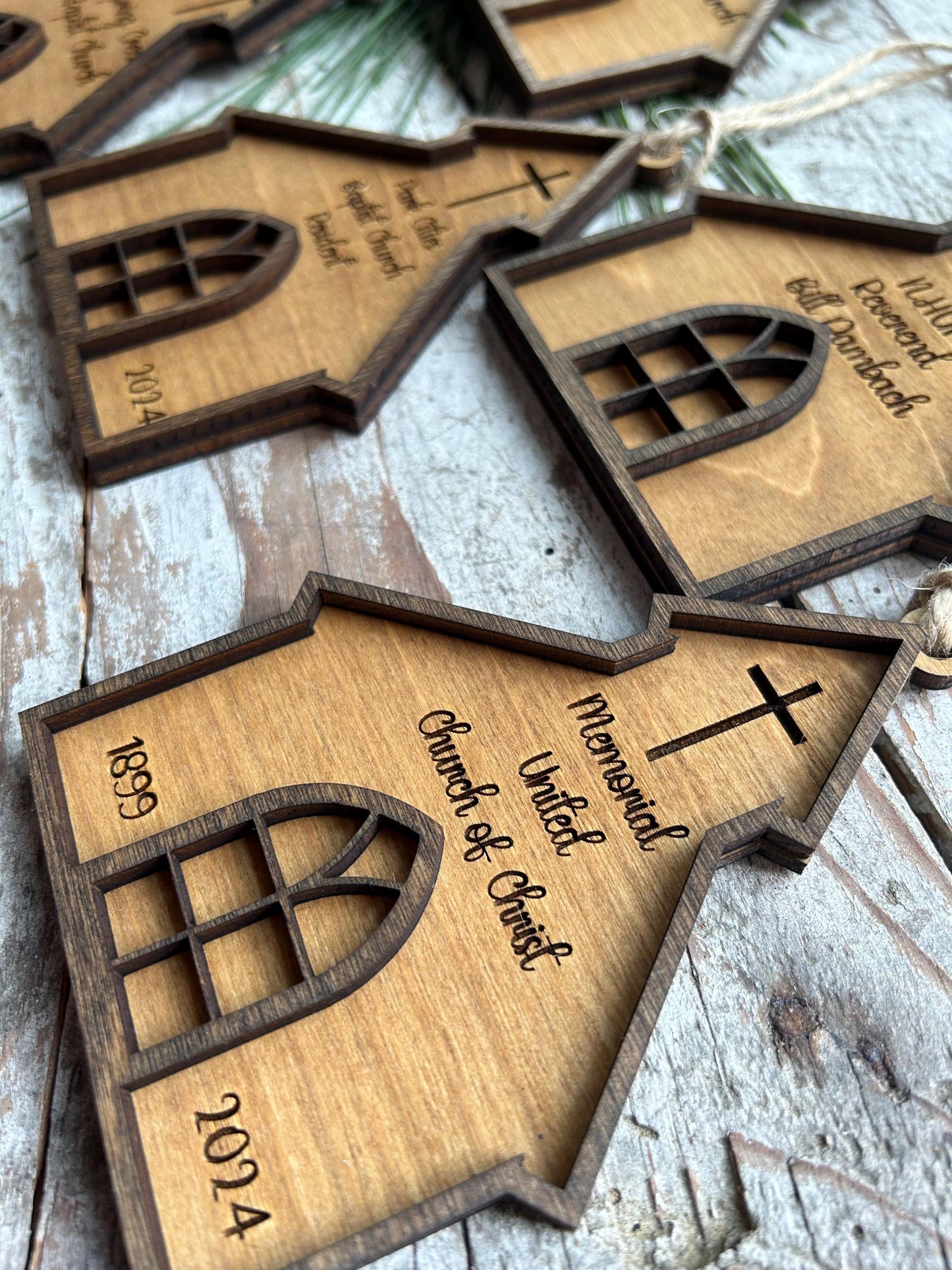 Personalized Church Christmas Tree Ornament | Gift for Sunday School | Gift for Pastor Preacher | Religious Ornament | Fundraiser for Church