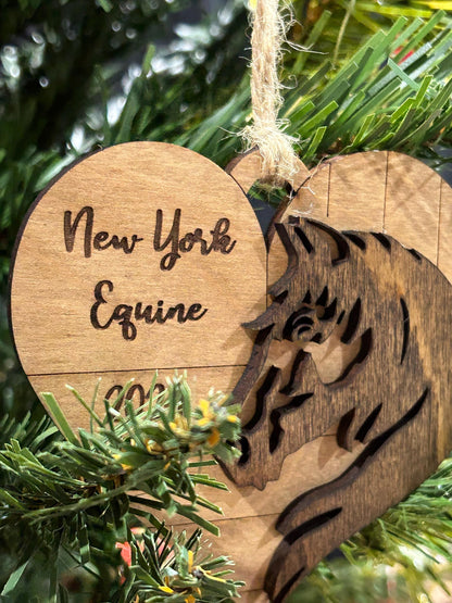Personalized Horse Christmas Ornament | Gift for Horse Lover | Custom Horseback Riding Students Gift | Equine Equestrian Keepsake