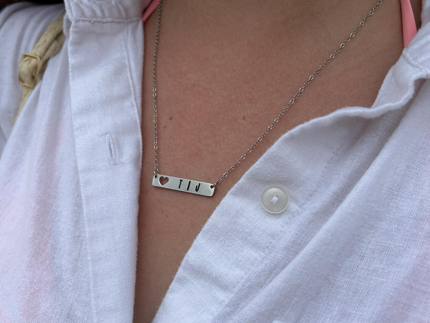 Personalized Couples Initial Heart Necklace | Double Initials Jewelry | Wedding Day Gift | Engagement Present | Girlfriend Boyfriend