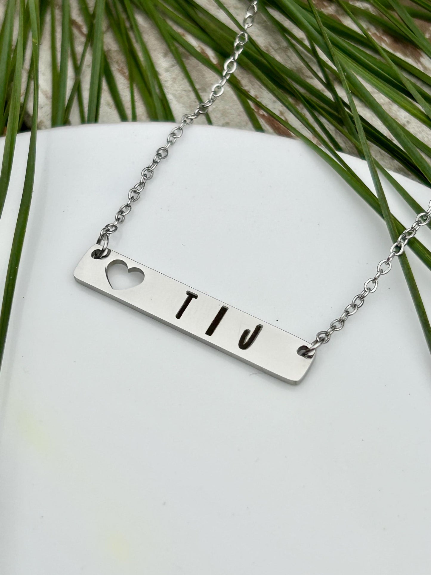 Personalized Couples Initial Heart Necklace | Double Initials Jewelry | Wedding Day Gift | Engagement Present | Girlfriend Boyfriend