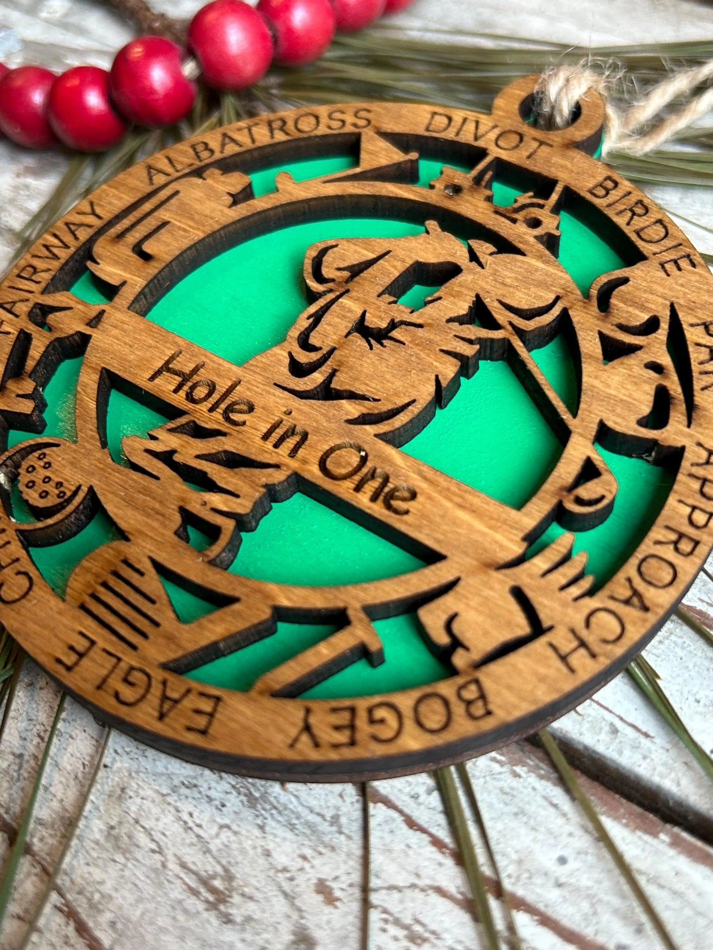 Personalized Golf Girl or Boy Christmas Tree Keepsake Ornament | High School Golf Team | Golf Tournament Keepsake | Golfer Hole in One