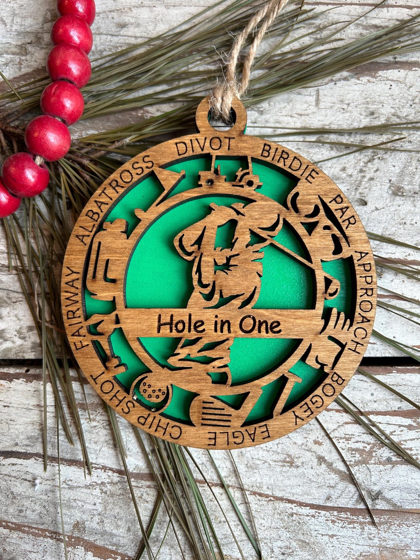 Personalized Golf Girl or Boy Christmas Tree Keepsake Ornament | High School Golf Team | Golf Tournament Keepsake | Golfer Hole in One