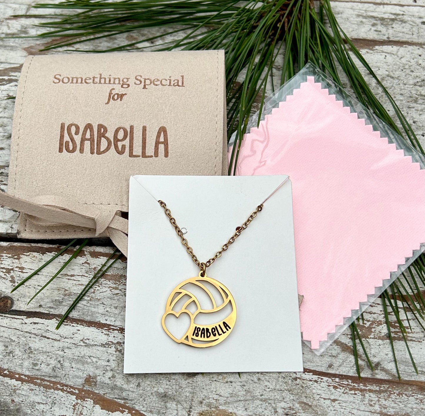 Personalized Volleyball Name Necklace | Custom Sports Necklace | Volleyball Mom Necklace | Volleyball Gift | Gift for Volleyball Player