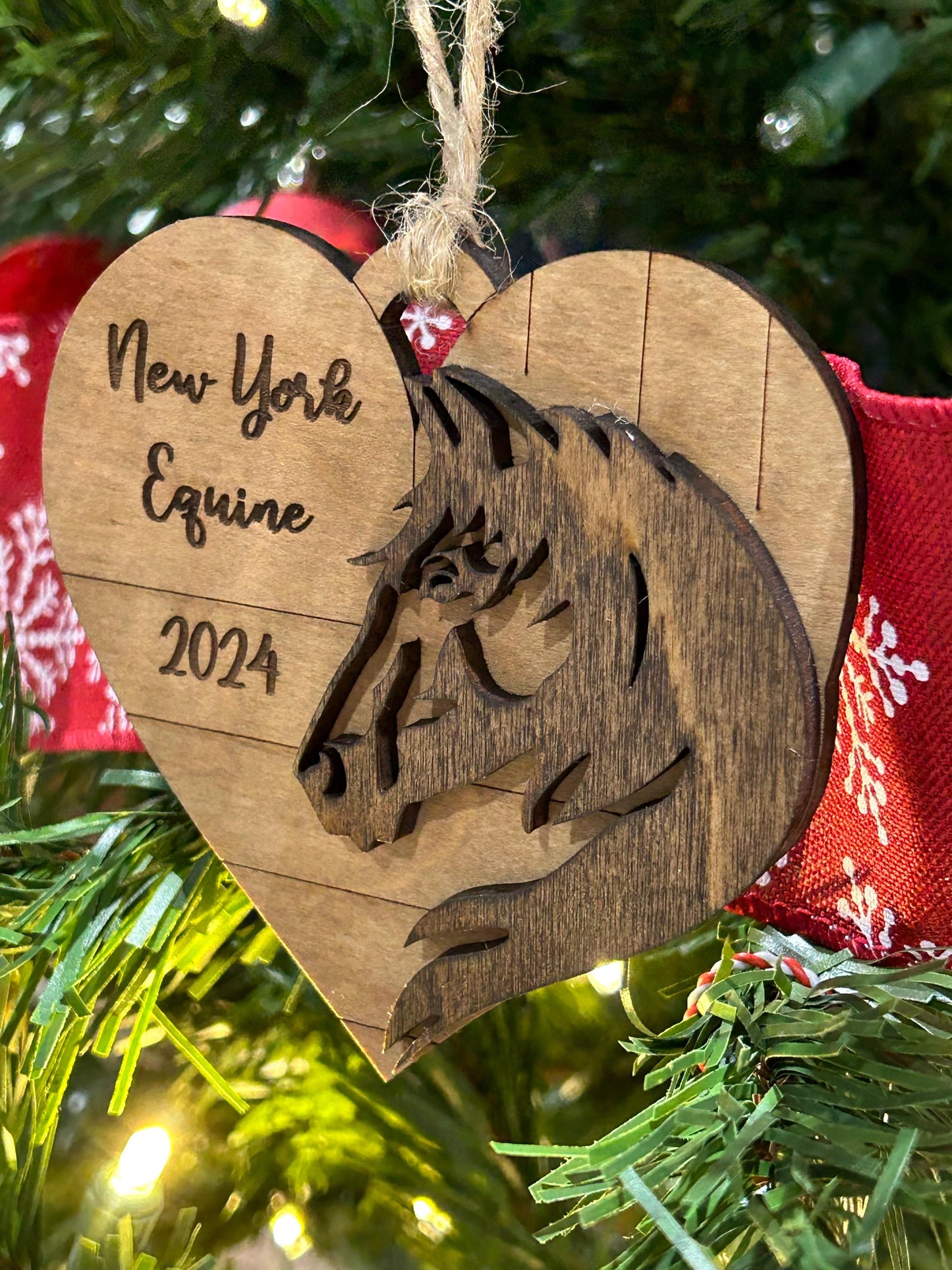 Personalized Horse Christmas Ornament | Gift for Horse Lover | Custom Horseback Riding Students Gift | Equine Equestrian Keepsake