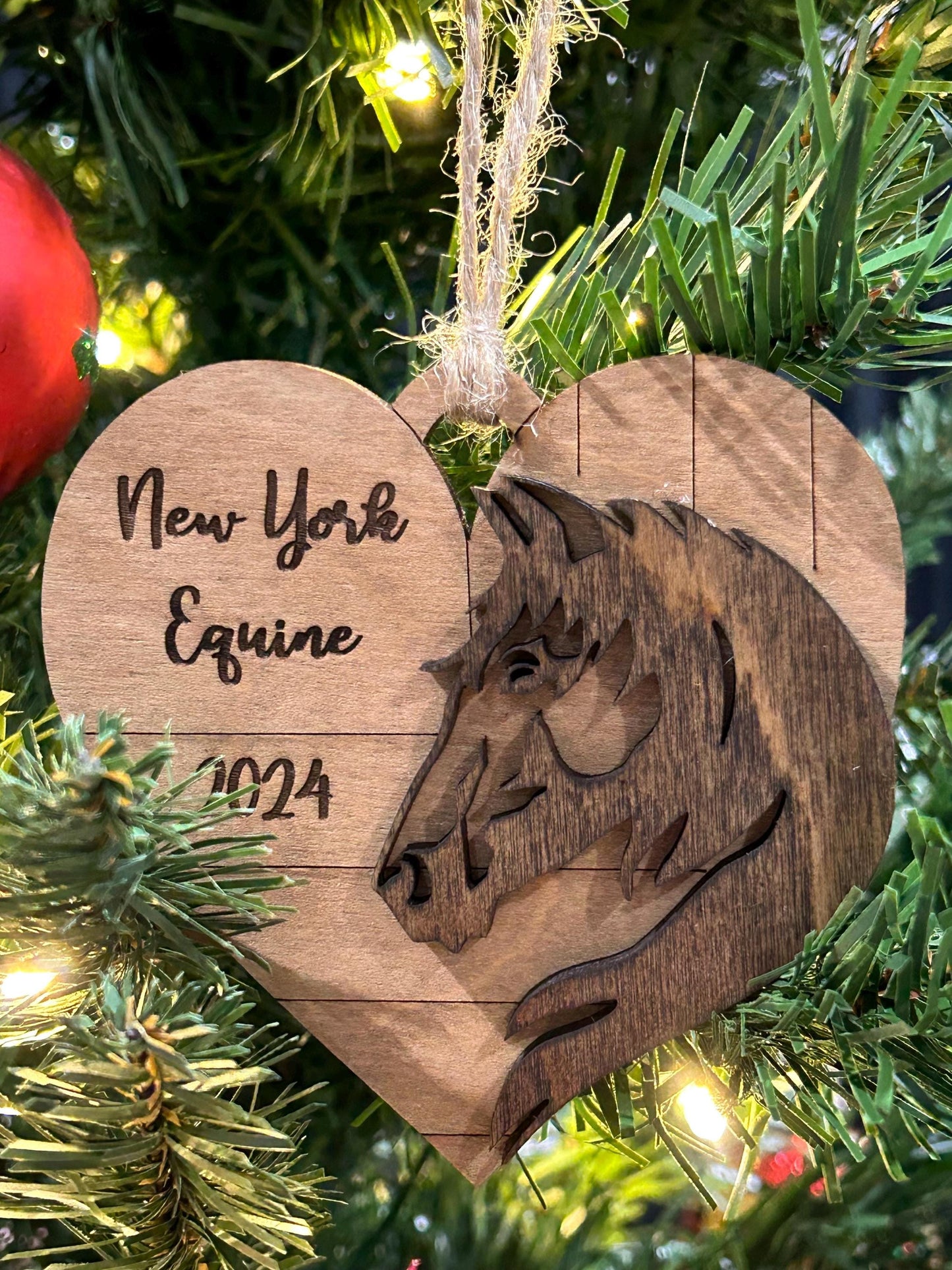 Personalized Horse Christmas Ornament | Gift for Horse Lover | Custom Horseback Riding Students Gift | Equine Equestrian Keepsake