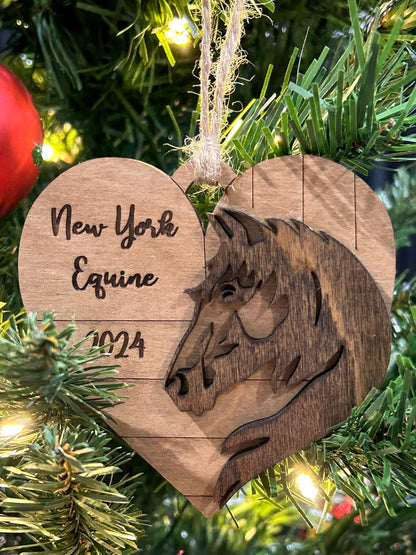 Personalized Horse Christmas Ornament | Gift for Horse Lover | Custom Horseback Riding Students Gift | Equine Equestrian Keepsake